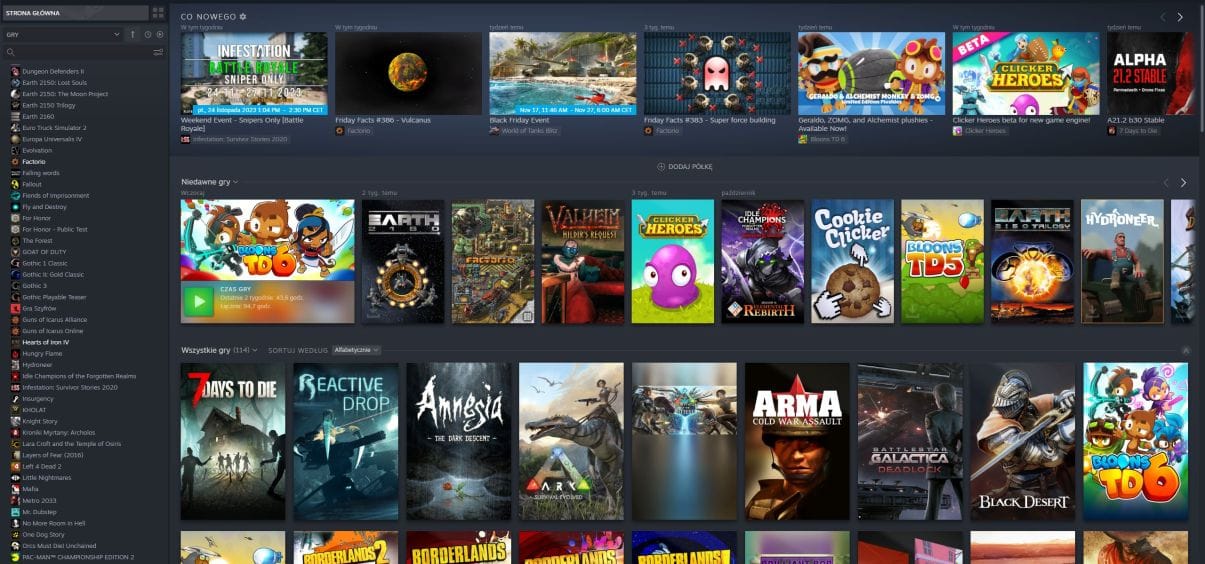 Steam jest największą biblioteką gier na świecie